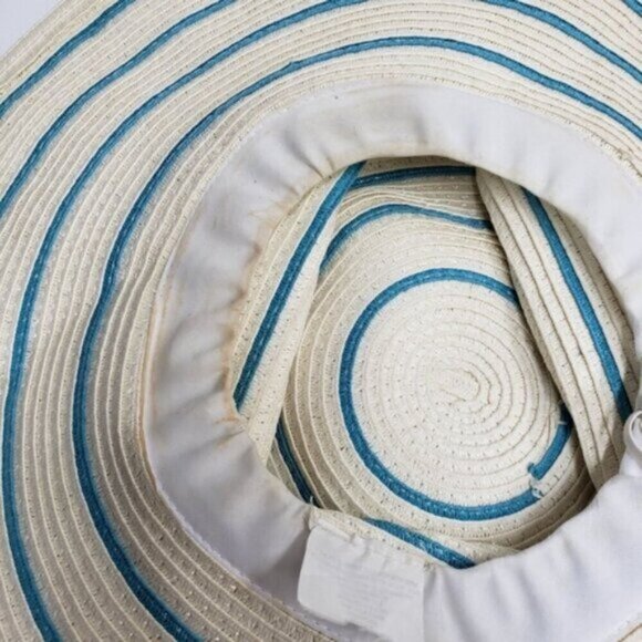 Royal Road Trading Co Sun Women's  Beach Hat Wide Brim Floppy Striped - Picture 8 of 10